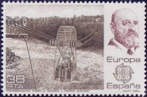 Leonardo Torres Quevedo y su transbordador sobre el Niagara