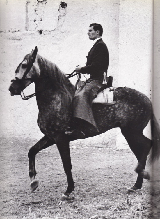 Angel Peralta , rejoneador de fama ...y otras cosas.